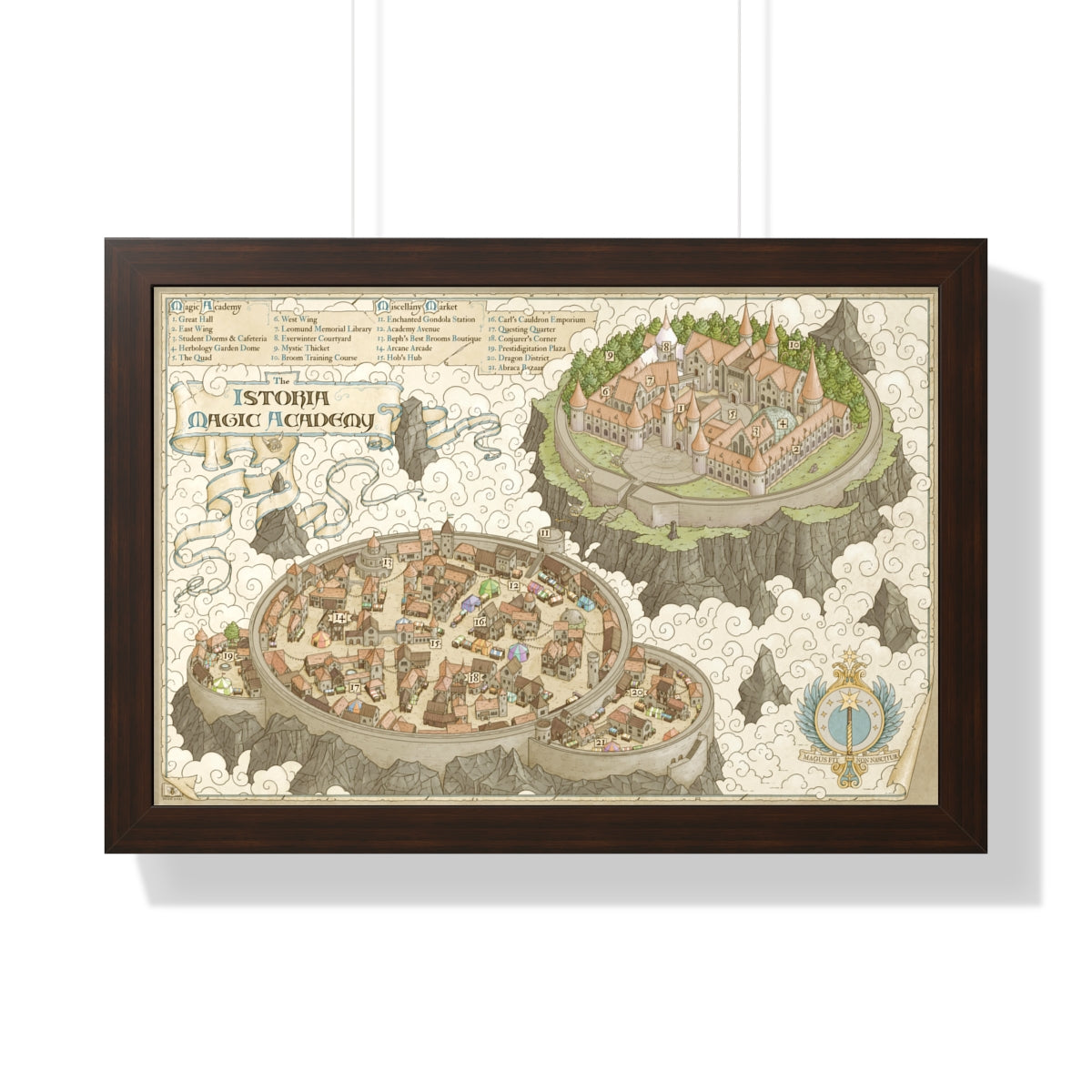 The Istoria Magic Academy (Framed)