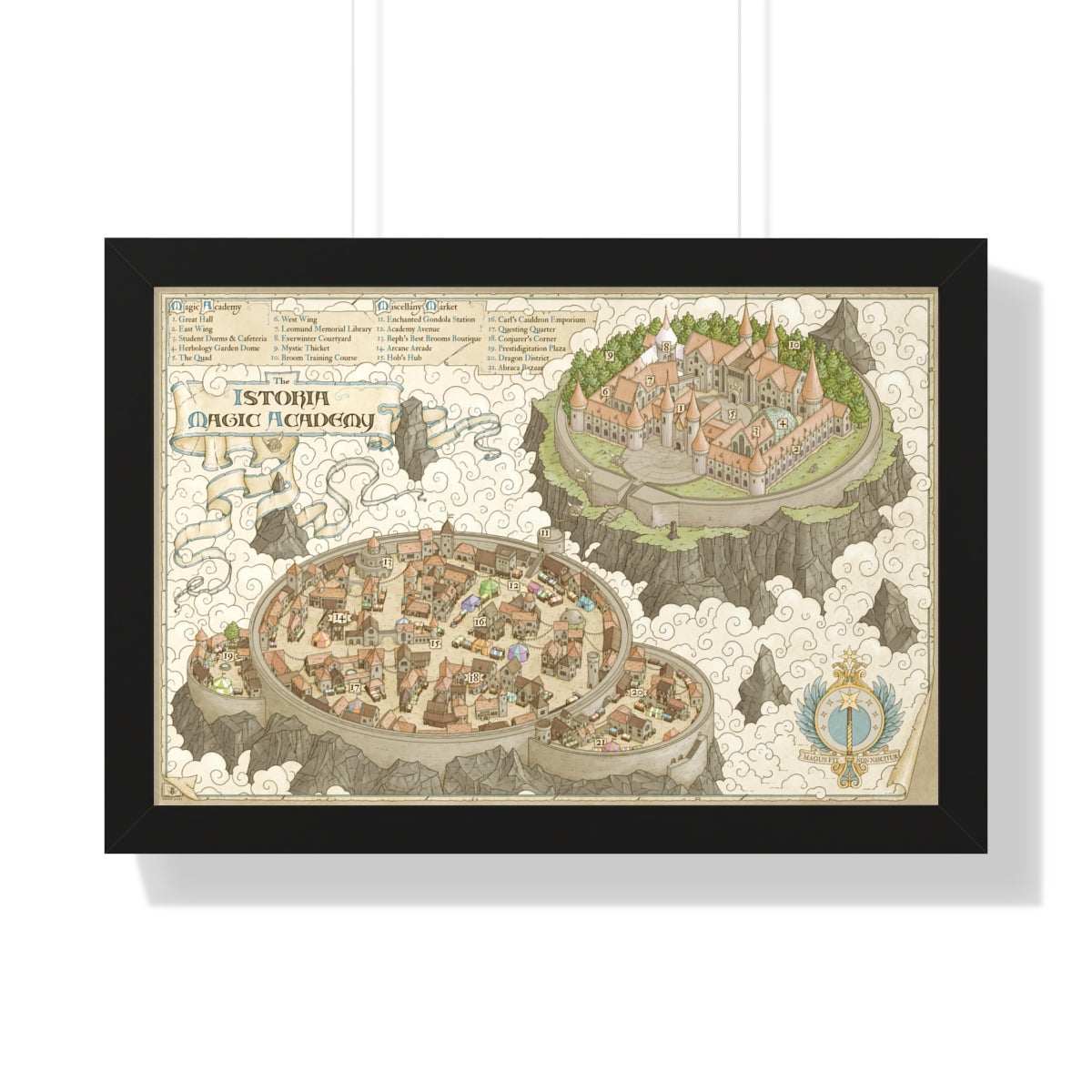 The Istoria Magic Academy (Framed)