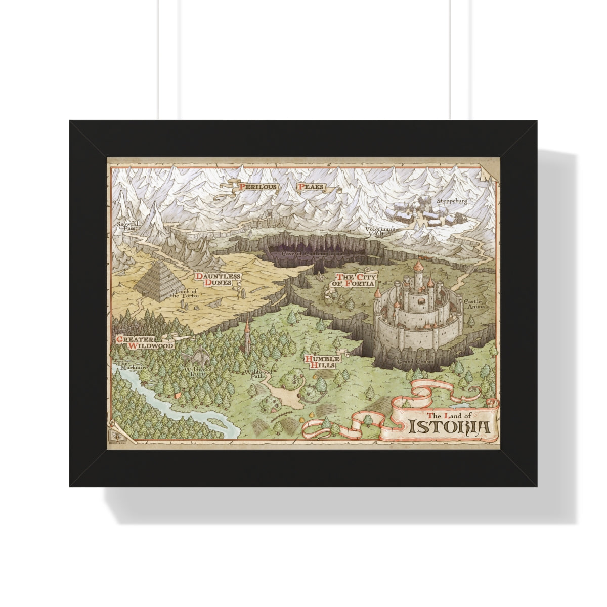 The Land of Istoria Print (Framed)