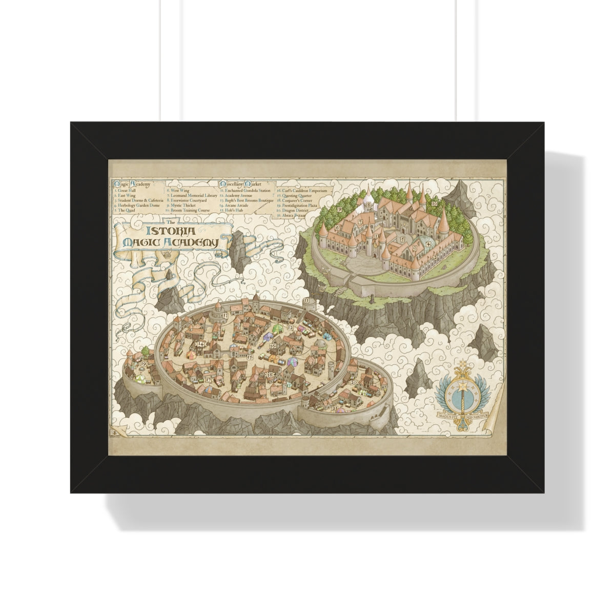 The Istoria Magic Academy (Framed)